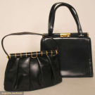 TWO FINE LEATHER BAGS, 1950-1960s