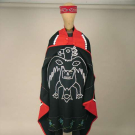 TLINGIT CEREMONIAL DRESS, BLANKET, MOCASSINS &amp; HEADBAND, c. 1900
