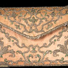 GILT EMBROIDERED POCKET BOOK, 18th C.