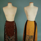 TWO WOMEN'S EMBROIDERED SKIRTS, CHINA, 19TH C