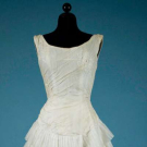 CEIL CHAPMAN ORGANDY WEDDING GOWN, 1950s