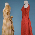 TWO CLAIRE MCCARDELL COTTON DAY DRESSES, 1950