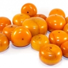 ANTIQUE EGG YOLK AMBER BEADS, CHINA or TIBET