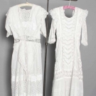 TWO WHITE TEA GOWNS, 1908-1915