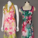 VERSACE SILK PRINT DRESS &amp; ONE COTTON PRINT DRESS