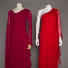VALENTINO &amp; ENG CHIFFON EVENING GOWNS, LATE 20TH C
