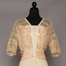 EMBROIDERED LACE EVENING GOWN, 1910-1912