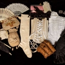 WOMAN'S ACCESSORY LOT, 19TH C