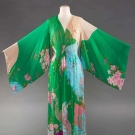 HANAE MORI SILK CHIFFON SUMMER GOWN