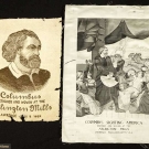 TWO CHRISTOPHER COLUMBUS COMMERATIVE TEXTILES