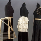 2 BUSTLES &amp; 1 HOOP, 1870-1880s
