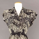 WW2 MILITARY PRINT DRESS, 1945-1950