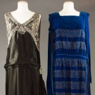ONE BLUE &amp; ONE BLACK EVENING DRESS, 1920s
