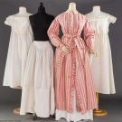 ROBE, PETTICOAT &amp; 2 CHEMISES, 1840-1895