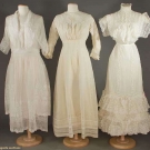 THREE BATISTE &amp; LACE TEA GOWNS, 1905-1915