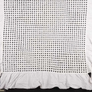 WHITE POPCORN BED SPREAD &amp; SHAMS, MID-20TH C.