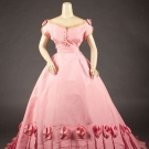 MON. VIGNON PINK BALL GOWN, PARIS, 1860s