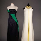 ONE BLACK &amp; ONE WHITE EVENING GOWN, 1970s