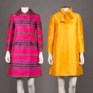 TWO SILK COAT &amp; DRESS SETS, 1960s