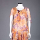 PRINTED CHIFFON DRESS, 1930s