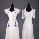 TWO WHITE DRESSES, 1930s