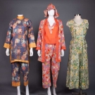 THREE PRINTED COTTON PAJAMA OUTFITS, 1930s