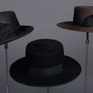 THREE BOATER HATS,  c. 1910