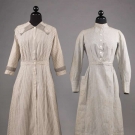 TWO COTTON WORK DRESSES, 1915-1920