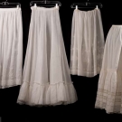 THREE WHITE PETTICOATS &amp; ONE SKIRT, 1890-1910