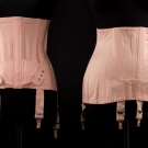SEVEN PINK GIRDLES, FRANCE, MID 20TH C