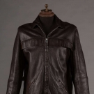 MAN'S BROWN DEERSKIN FRINGED JACKET, 1950s