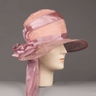 WIDE BRIMMED LILAC LACE CLOCHE, 1920s