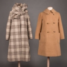 TWO WINTER WOOL COATS, 1960s