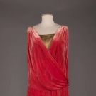 VELVET &amp; LAME EVENING GOWN, MID 1920S