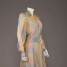 EARLY &amp; RARE CEIL CHAPMAN GAUZE EVENING GOWN, AMERICA, c. 1940