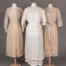 THREE EMBROIDERED OR LACE TEA GOWNS, ITALY, 1912-1917
