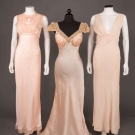 FOUR PINK LINGERIE GOWNS, AMERICA, 1930s
