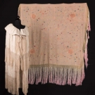 TWO REVERSIBLE SHAWLS, 1890-1920s