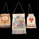 THREE FLORAL BEADED FRAME BAGS, GERMANY, 1890-1920