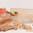 BOBBIN LACE MAKING TOOLS, ENGLAND, EARLY 20TH C