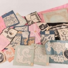 GENEROUS LOT OF LACE PATTERNS &amp; EXAMPLES, BELGIUM &amp; AMERICA, 1860-1910