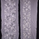 EMBROIDERED COTTON TULLE DEADSTOCK YARDAGE, EARLY 20TH C