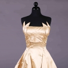 SIMONETTA FABIANI ATTRIBUTED GOLD EVENING DRESS, ITALY, MID 1950s