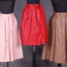 THREE BONNIE CASHIN LEATHER SKIRTS, AMERICA, 1952-1960