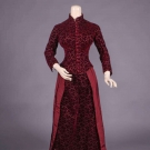 CISELE VELVET AFTERNOON GOWN, c. 1883