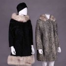 TWO DESIGNER LAMB COATS, AMERICA, 1950s &amp; 1960s
