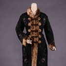 BEADED &amp; PLUSH TRIMMED OVERCOAT, 1880s