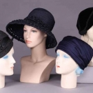 TWO DIOR &amp; ONE SAINT LAURENT HATS, 1950-1960s