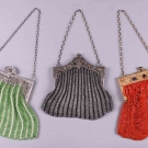 THREE BEADED FRAME BAGS, 1890-1920