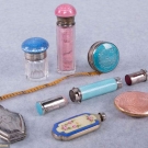 EIGHT GUILLOCHE ENAMELED ACCESSORIES, AMERICA, 1910-1930s